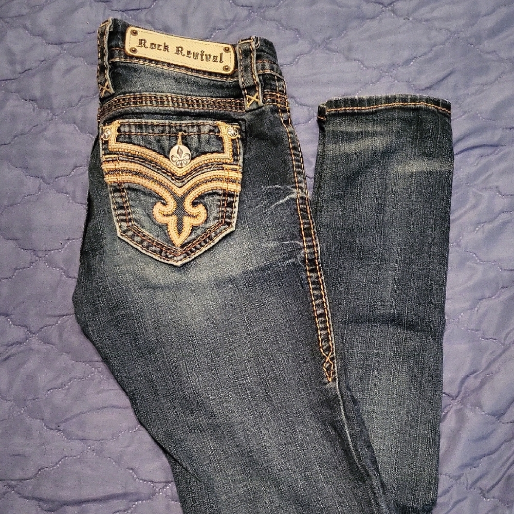 Rock Revival Women's Dark Blue Skinny Jeans